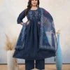 Beautiful Dnp Rangmahal Vertican Kurti With Pant And Dupatta Wholesale 2026