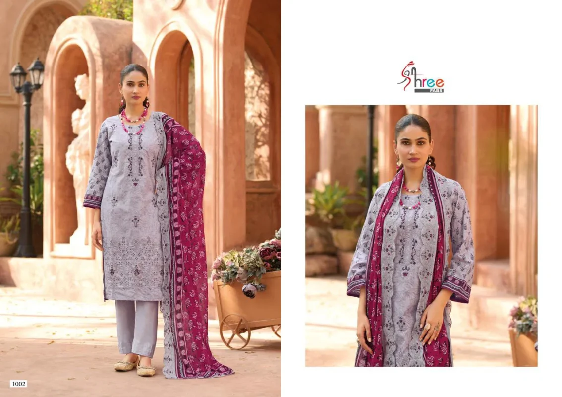Beautiful Shree Bin Saeed Lawn Collection Vol 25 Cotton Embroidered Pakistani Suit Wholesale 2026