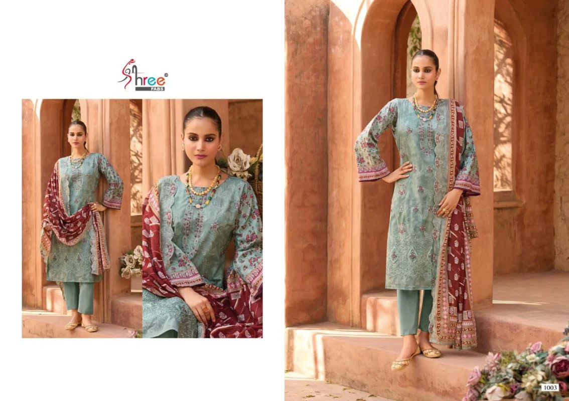 Beautiful Shree Bin Saeed Lawn Collection Vol 25 Cotton Embroidered Pakistani Suit Wholesale 2026