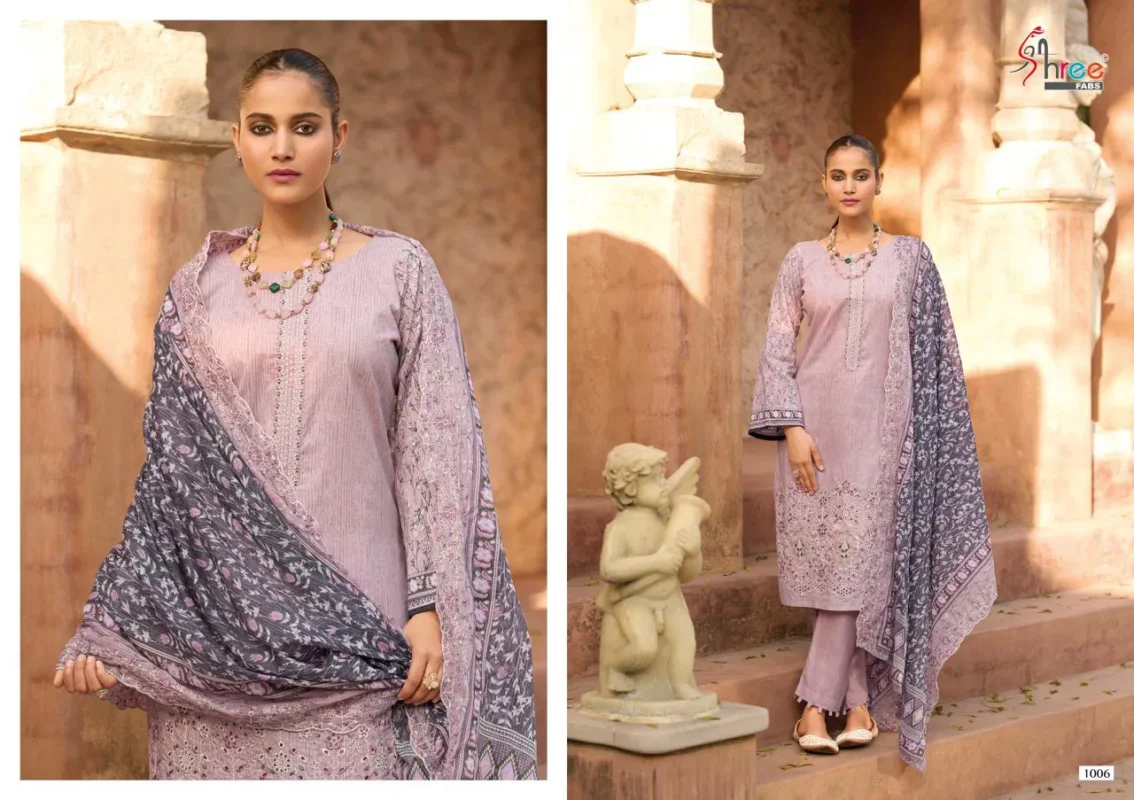 Beautiful Shree Bin Saeed Lawn Collection Vol 25 Cotton Embroidered Pakistani Suit Wholesale 2026