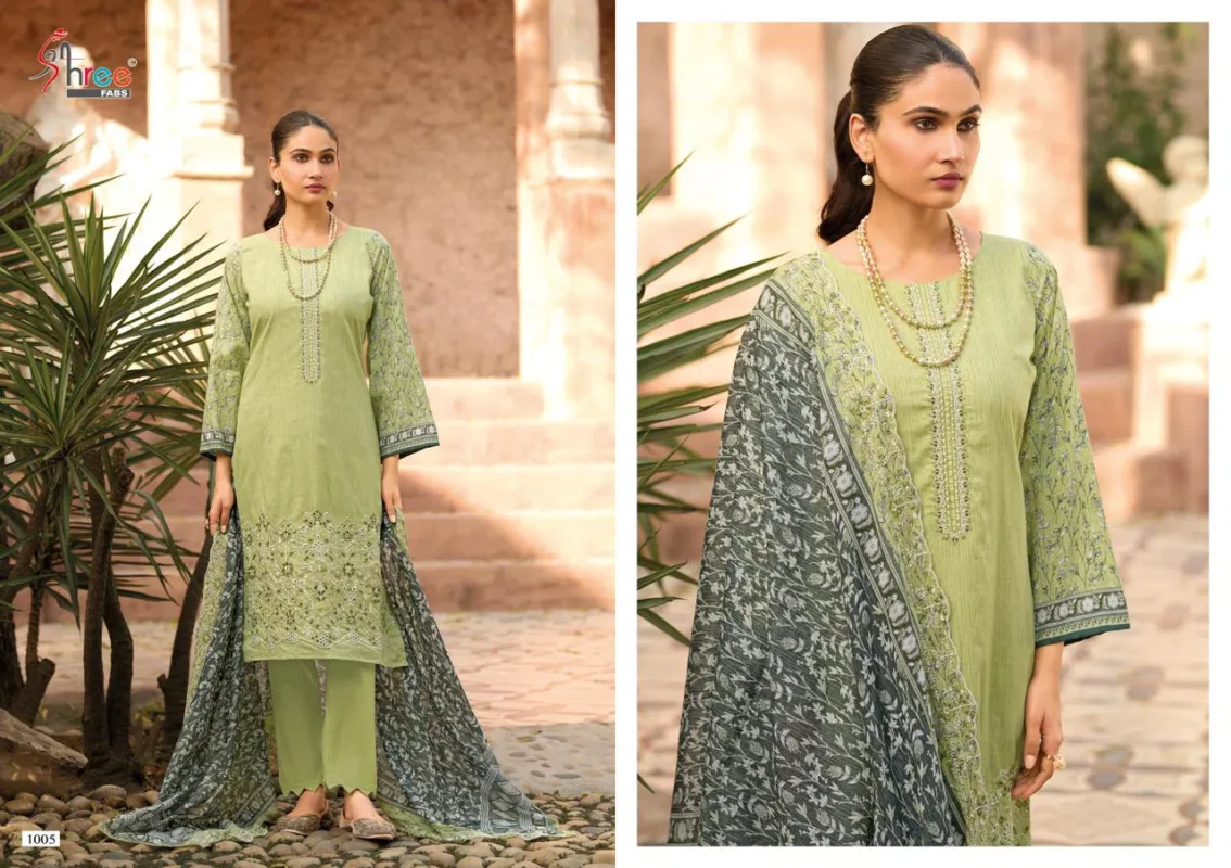 Beautiful Shree Bin Saeed Lawn Collection Vol 25 Cotton Embroidered Pakistani Suit Wholesale 2026