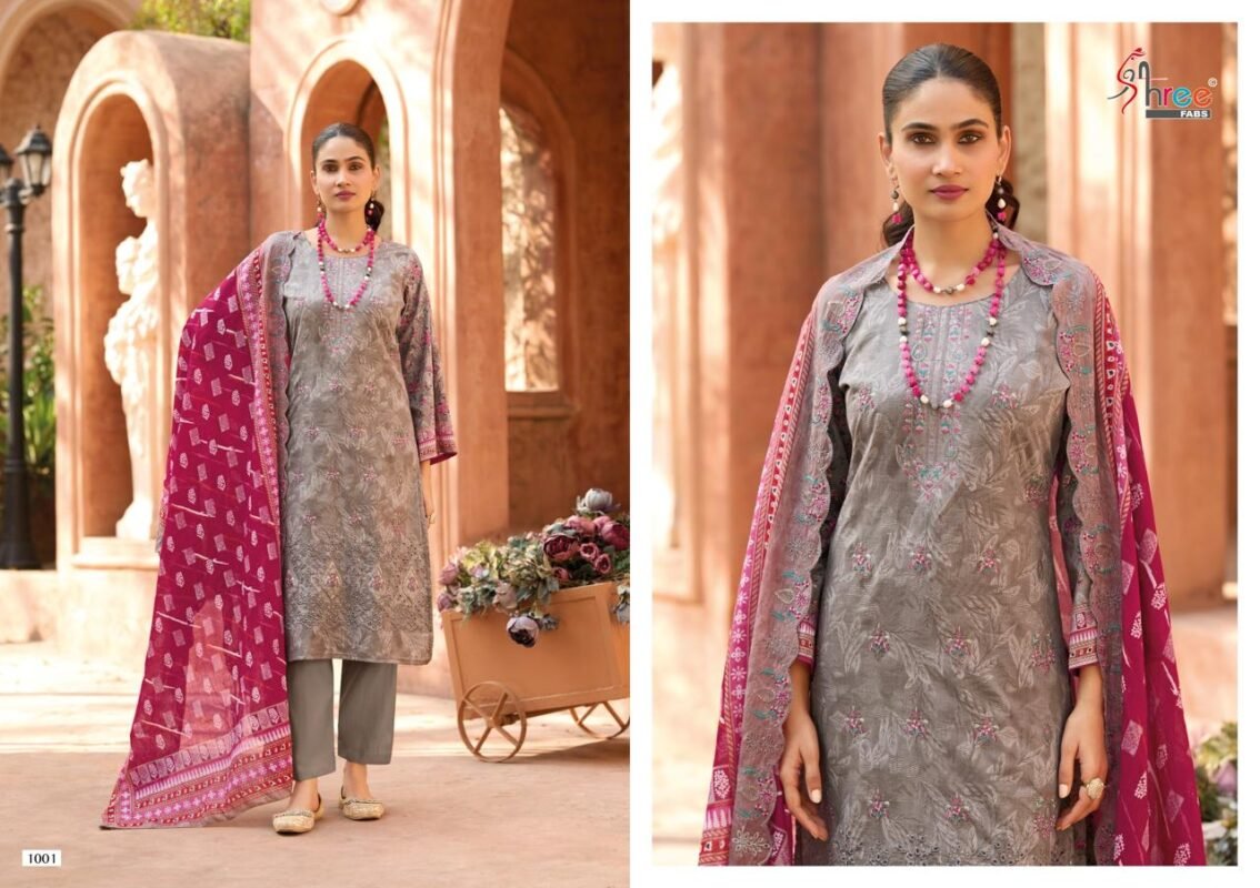 Beautiful Shree Bin Saeed Lawn Collection Vol 25 Cotton Embroidered Pakistani Suit Wholesale 2026