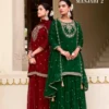 Rangoon Manjari Vol 02 Chiffon With Fancy Code Worked Kurti Plazzo And Dupatta Wholesale