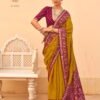 Kreshva Paakhi PV Chanderi Ikkat Pallu Katha Work Saree Wholesale