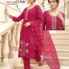 Latest Dnp Prisha Roman Silk Top With Bottom And Dupatta Wholesale 2026