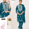 Launching Blue Hills Elizabeth Vol 5 Rayon With Thread Worked Kurti With Bottom Dupatta Set Wholesale 2026