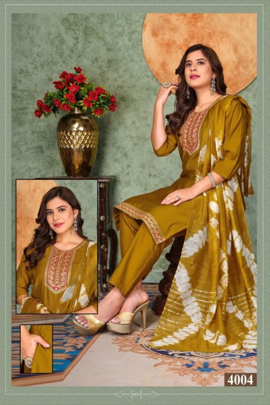 Latest Dnp Noor Vol 3 Roman Silk Kurti Pent With Dupatta Wholesale 2026