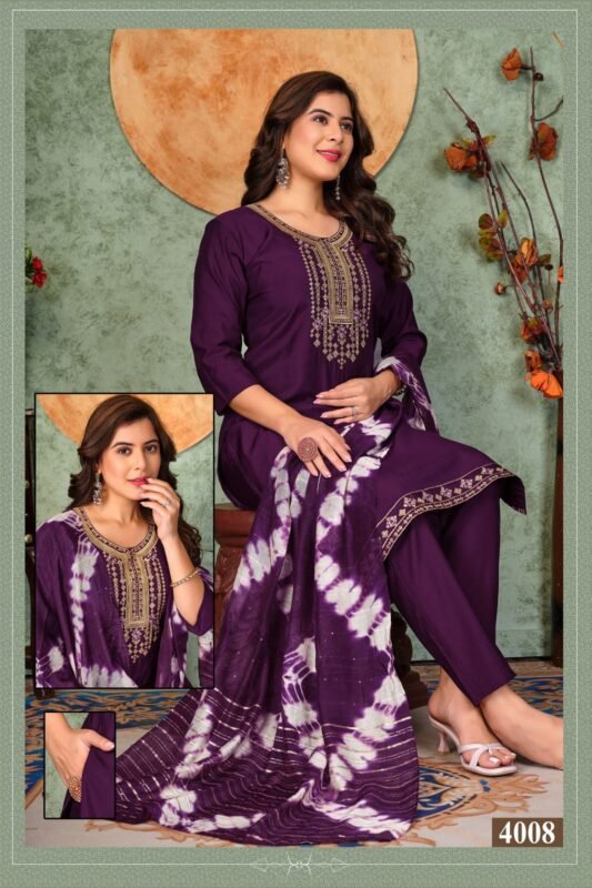 Latest Dnp Noor Vol 3 Roman Silk Kurti Pent With Dupatta Wholesale 2026