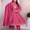 Launching Aanchi Plus Zeeba Vichitra Silk Embroidered Kurti With Bottom Dupatta Wholesale 2026