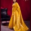 Latest Rajtex Blue Taxi Satin linen Handloom Weaving Silk Saree Collection Wholesale 2026