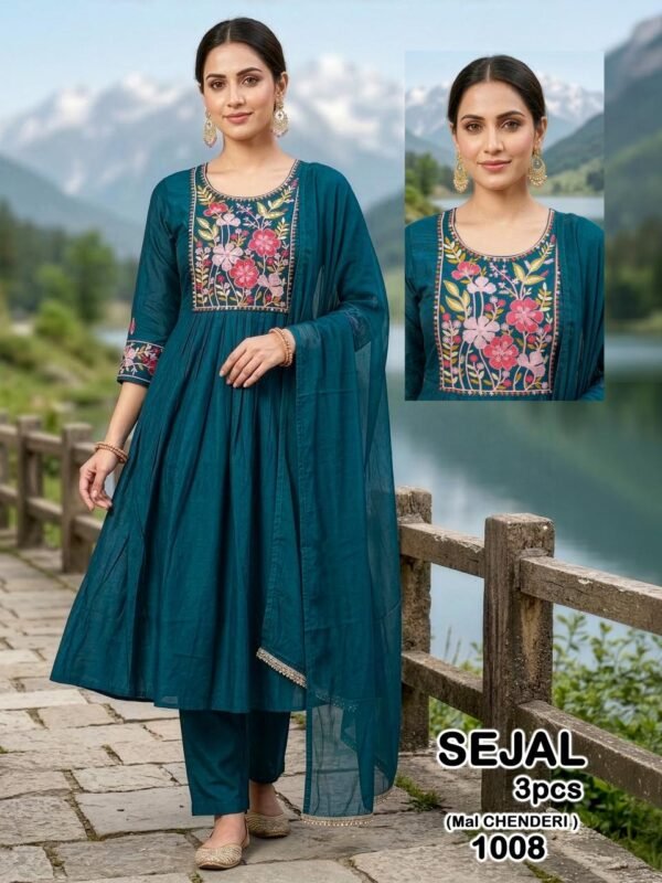 Stylish Dnp Sejal Mal Chanderi Top Bottom With Dupatta Set Wholesale 2026