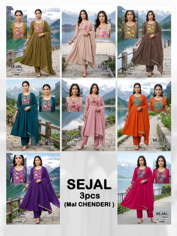 Stylish Dnp Sejal Mal Chanderi Top Bottom With Dupatta Set Wholesale 2026