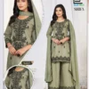 Launching Blue Hills Shifa Rayon With Black Thread Worked Kurti With Bottom Dupatta Wholesale 2026
