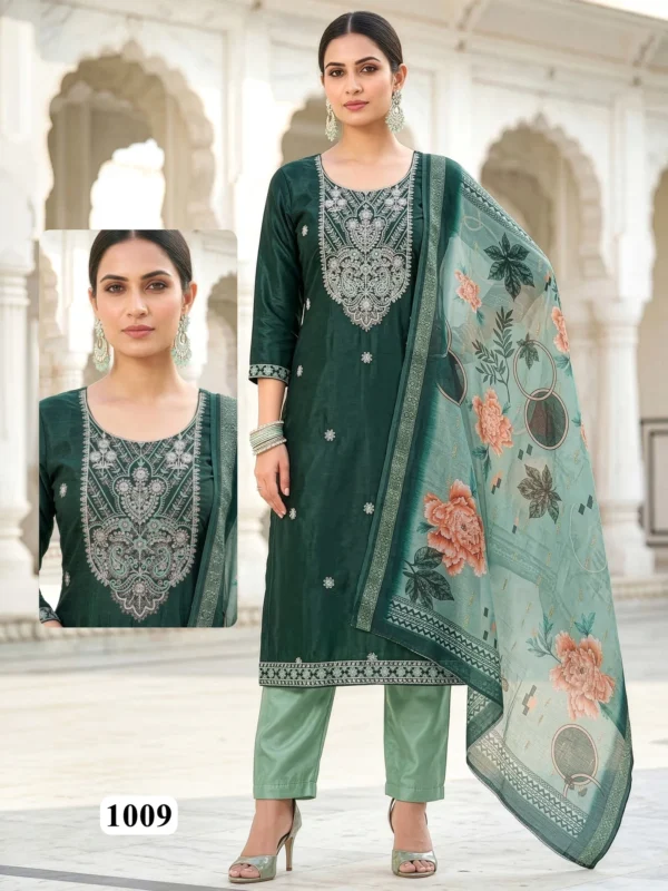 Stylish Dnp Rajul Vol 2 Roman Silk Kurti With Bottom And Dupatta Wholesale 2026