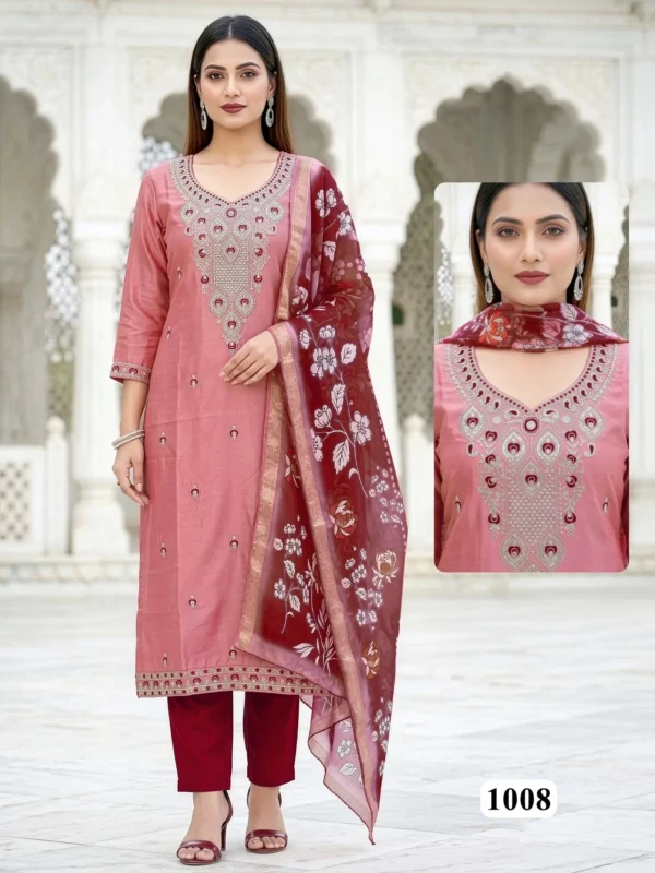 Stylish Dnp Rajul Vol 2 Roman Silk Kurti With Bottom And Dupatta Wholesale 2026
