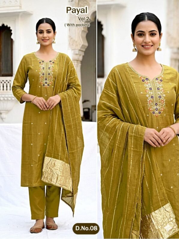 Latest Dnp Payal Vol 2 Vatican Silk Kurti Pant With Dupatta Wholesale 2026