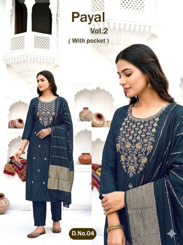 Latest Dnp Payal Vol 2 Vatican Silk Kurti Pant With Dupatta Wholesale 2026