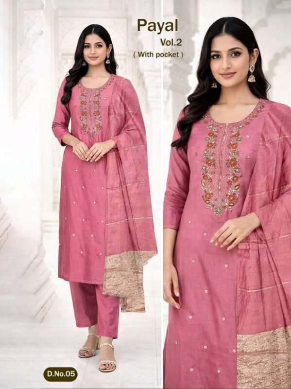 Latest Dnp Payal Vol 2 Vatican Silk Kurti Pant With Dupatta Wholesale 2026