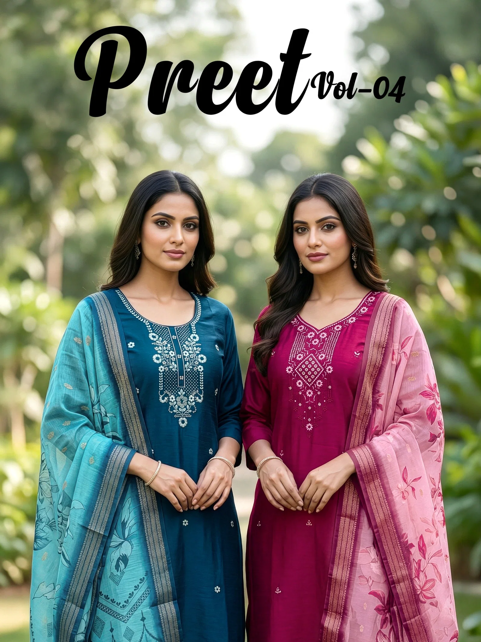 Dnp Preet Vol 4 Vatican Kurti With Pent And Dupatta Wholesale