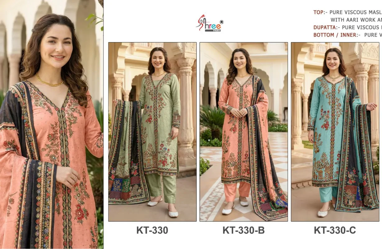 Buy Shree Kt 330 Pure Musline With Diamond Work Salwar Kameez Wholesale 2026