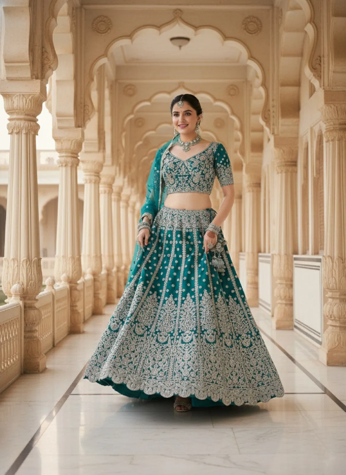 Kb Super Hit 1093 Butterfly Net Embroidery Worked Designer Lehenga Choli Collection Wholesale
