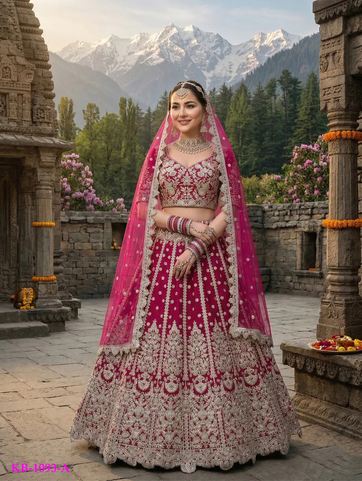 Kb Super Hit 1093 Butterfly Net Embroidery Worked Designer Lehenga Choli Collection Wholesale