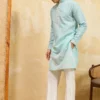Buy Shubhkala Prestige Kurta Edit Viscose Silk Thread Worked Mens Kurta Collection Wholesale 2026