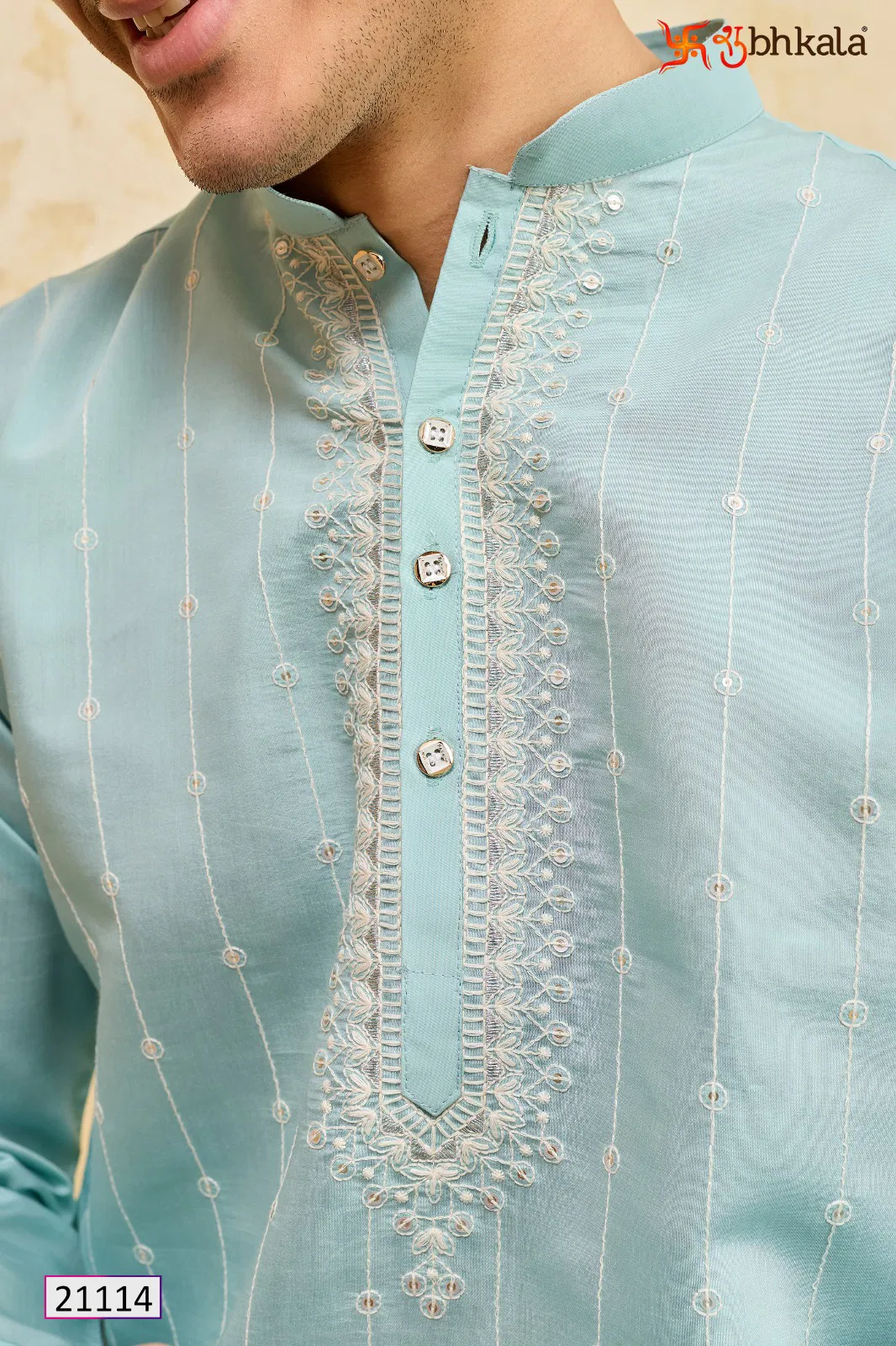 Buy Shubhkala Prestige Kurta Edit Viscose Silk Thread Worked Mens Kurta Collection Wholesale 2026