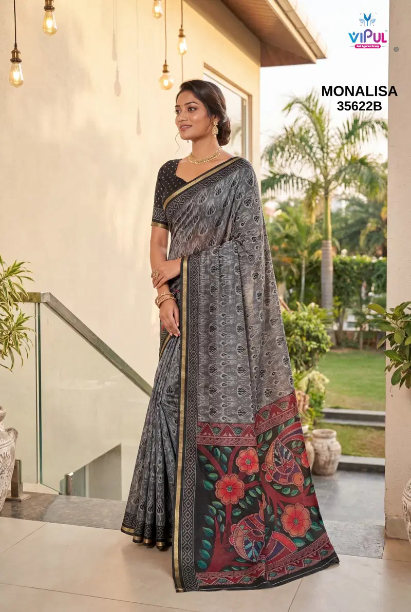 Vipul Monalisa 35622 A To D Mal Cotton Saree Collection Wholesale