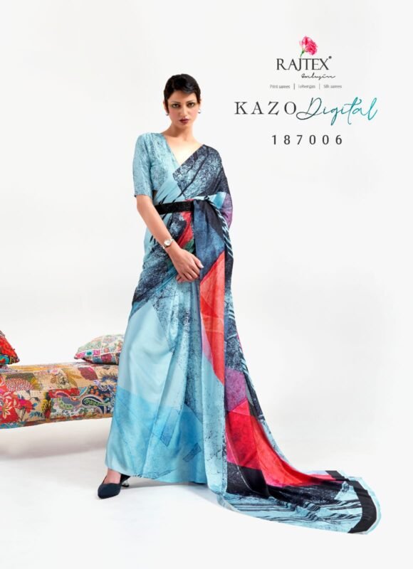 Buy Rajtex Kazo Digital Silk Digital Printed Saree Wholesale 2026