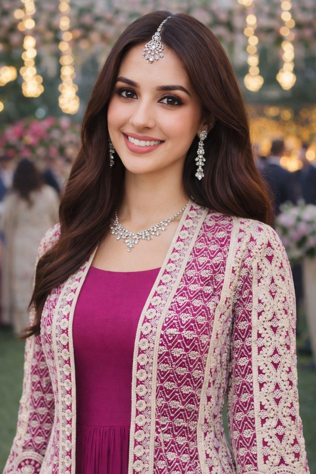 Mrudangi Heena Real Chinon Silk Embroidery Designer Jacket With Gown Collection Wholesale