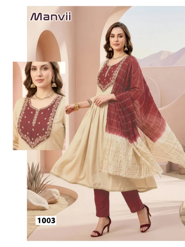 Latest Dnp Maanvi Roman Silk Top Bottom With Dupatta Wholesale 2026