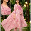 Stylish Dnp Bansuri Cambric Cotton Anarkali Kurti With Bottom And Dupatta Wholesale 2026