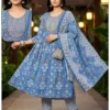 Stylish Dnp Bansuri Cambric Cotton Anarkali Kurti With Bottom And Dupatta Wholesale 2026