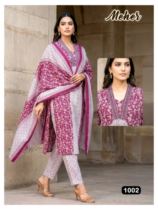 Buy Dnp Meher Jaipuri Cotton Kurti Pant With Dupatta Wholesale 2026
