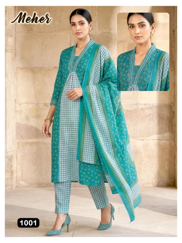 Buy Dnp Meher Jaipuri Cotton Kurti Pant With Dupatta Wholesale 2026