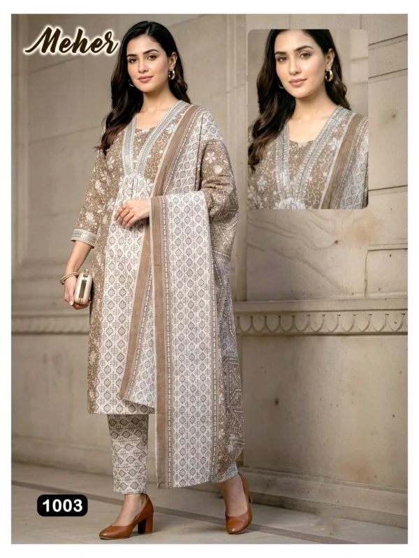 Buy Dnp Meher Jaipuri Cotton Kurti Pant With Dupatta Wholesale 2026