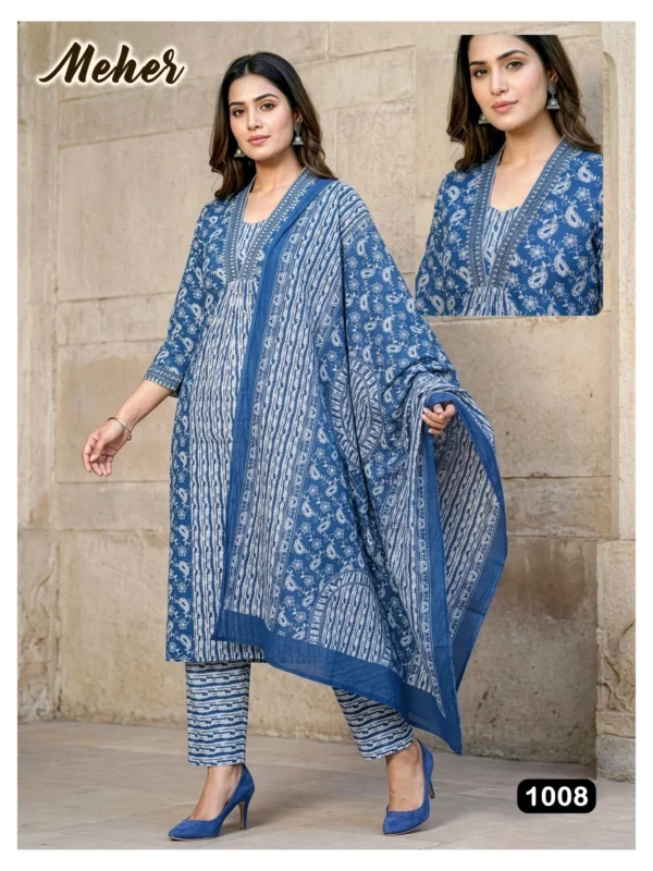 Buy Dnp Meher Jaipuri Cotton Kurti Pant With Dupatta Wholesale 2026