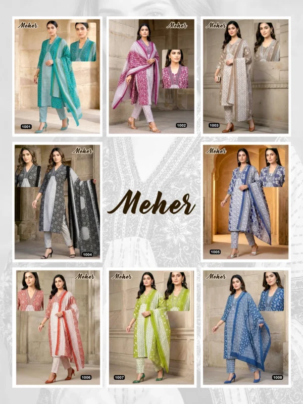 Buy Dnp Meher Jaipuri Cotton Kurti Pant With Dupatta Wholesale 2026