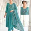 Buy Dnp Tanushka Roman Silk Kurti Pant With Dupatta Wholesale 2026