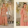 Stylish Eba Anokhi Color Edition Chinon With Embroidery Worked Top Bottom And Dupatta Wholesale 2026