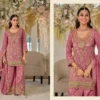 Stylish Eba Anokhi Color Edition Chinon With Embroidery Worked Top Bottom And Dupatta Wholesale 2026