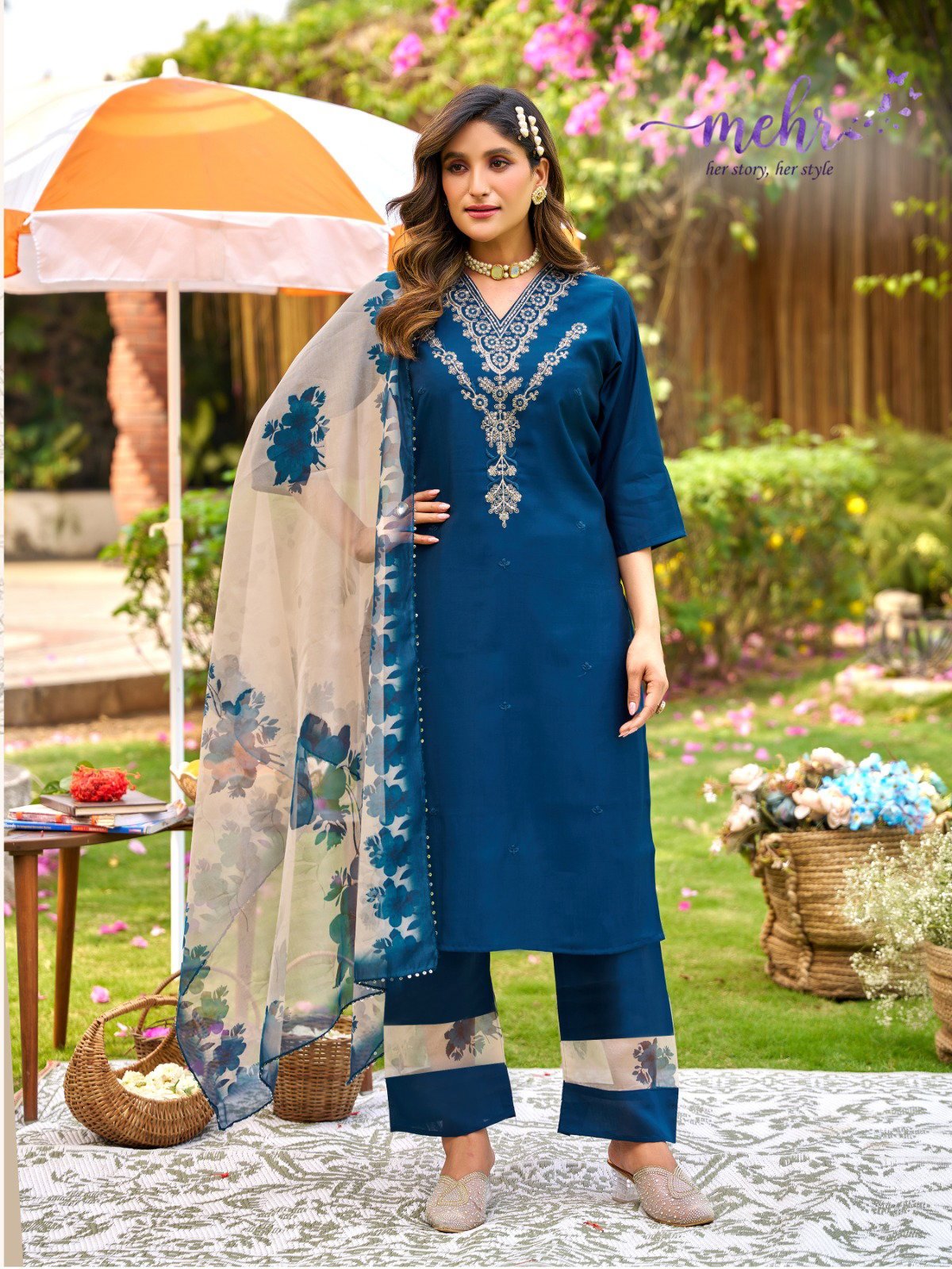 Buy Dnp Alexa Vol 3 Roman Silk Kurti Pant With Dupatta Set Wholesale 2026