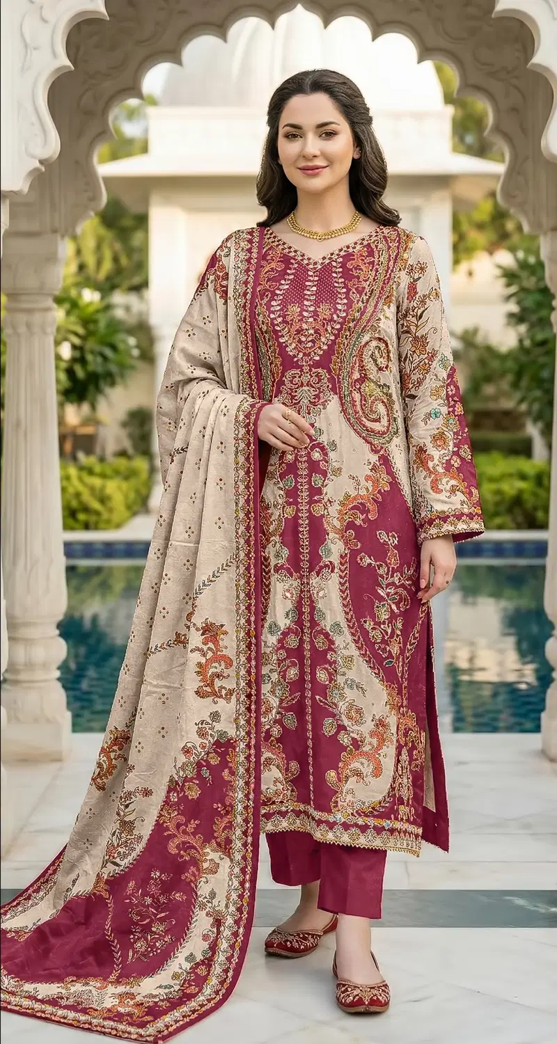 Shree Kt 334 Viscose Maslin Digital Printed Salwar Kameez Wholesale