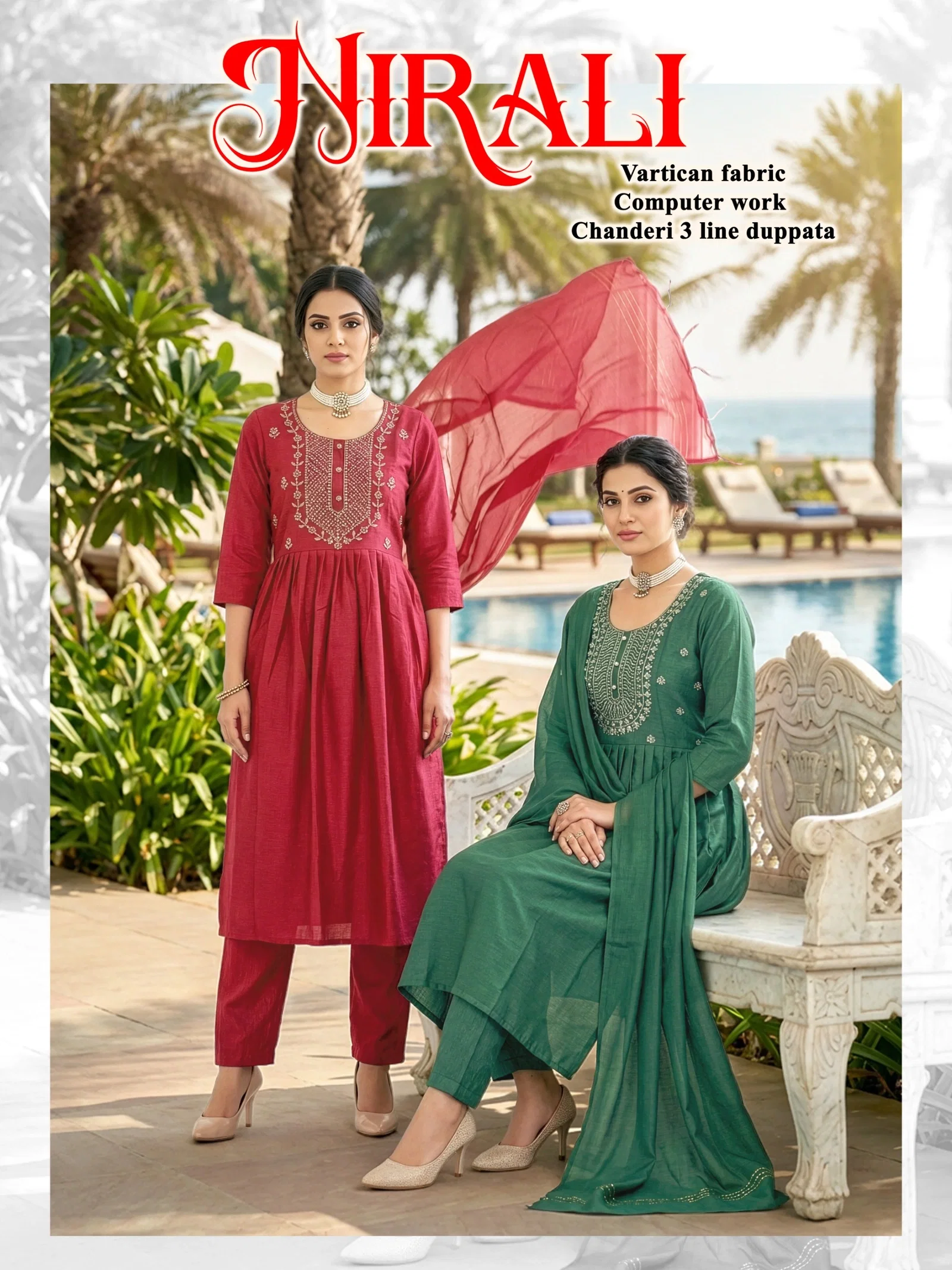Dnp Nirali Vatican Top Bottom With Dupatta Wholesale