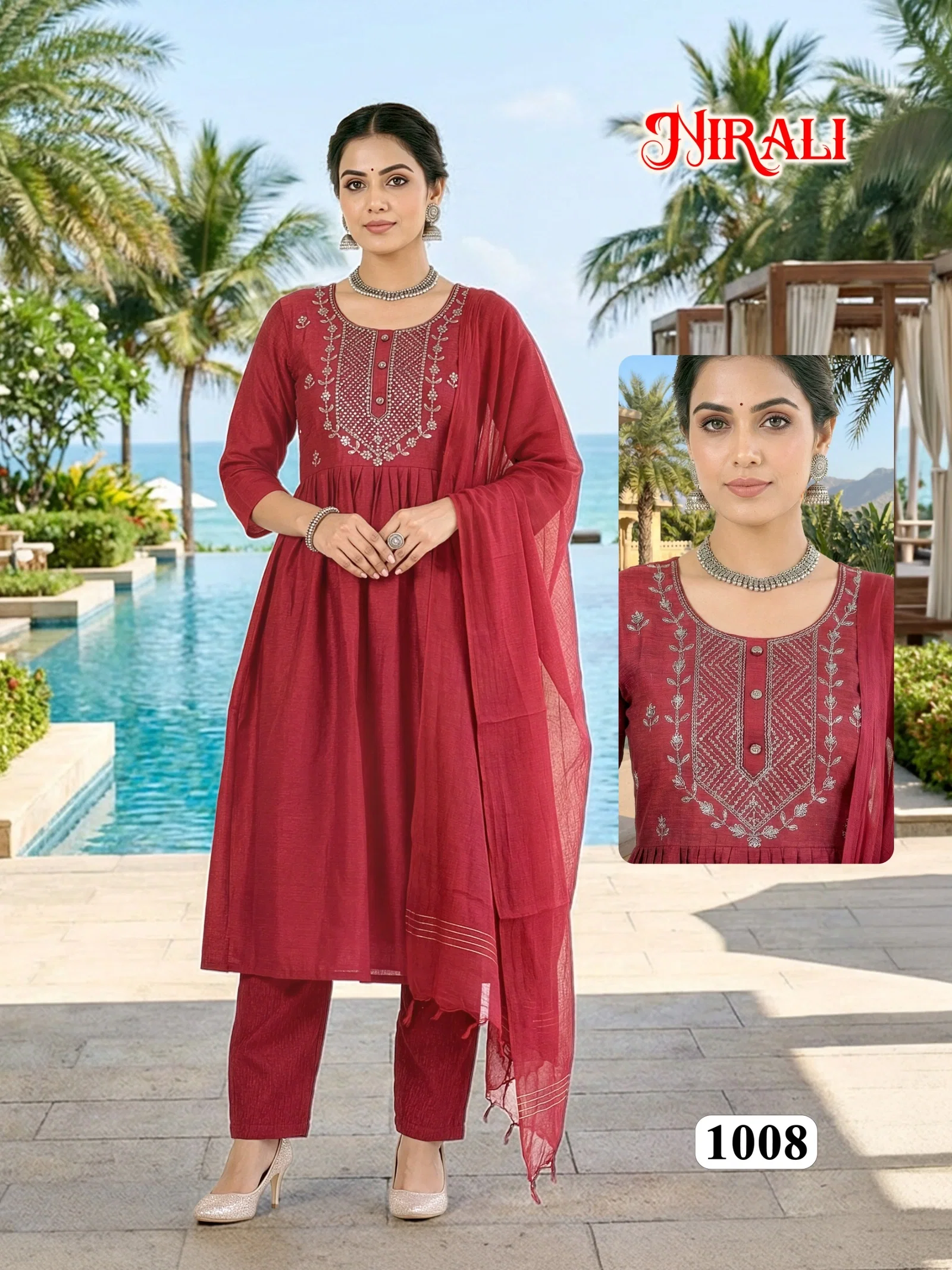 Buy Dnp Nirali Vatican Top Bottom With Dupatta Wholesale 2026