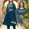 Stylish Dnp Rajshree Vertican Kurti With Pant And Dupatta Wholesale 2026