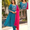 Latest Dnp Karina Vertican Kurti Pant And Dupatta Wholesale 2026