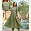 Latest Dnp Karina Vertican Kurti Pant And Dupatta Wholesale 2026