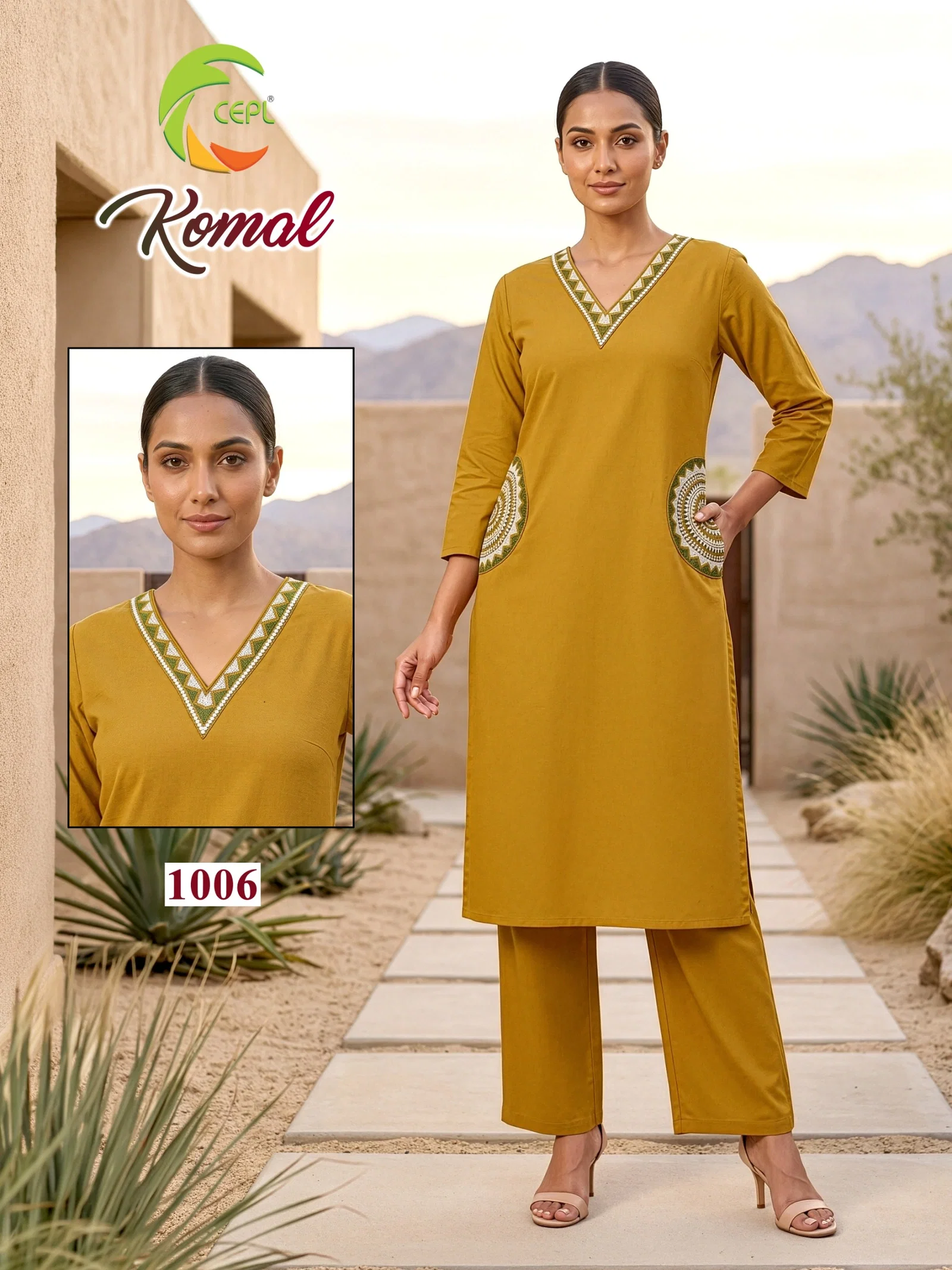 Stylish Dnp Komal Dhaboo Cotton Kurti With Plazzo Set Wholesale 2026